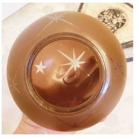 *handmade* Amber glass celestial globe - Picture 3 of 6